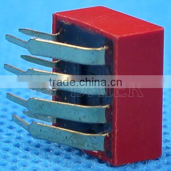 Right Angle Type DIP Switch With 2,3,4,5,6,7,8,9,10,12 Position
