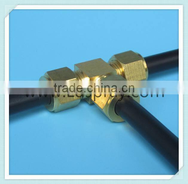 3/8" or 9.52mm Threaded type brass Tee connector in mist system field