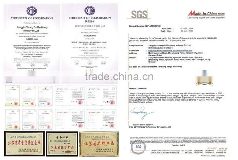 hydraulic metal shearing press machine