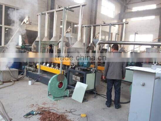 recycled plastic granulating machine wood plastic granules production line