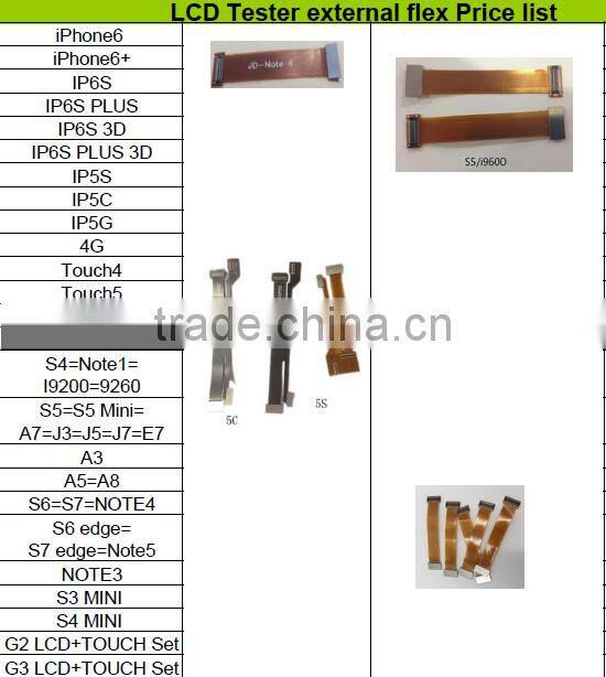 All kinds of model tester flex cable for iphone for samsung for note and a series of moblie phone
