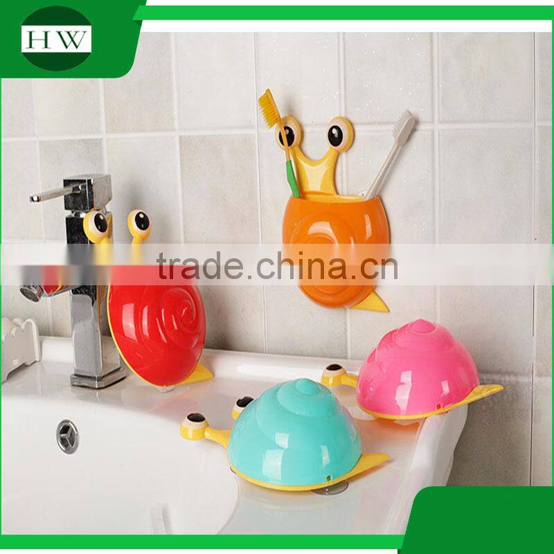 Animal toothbrush holder plastic snail toothbrush holder Snail Wall Mount Toothbrush Holder With Suction Cup Kids