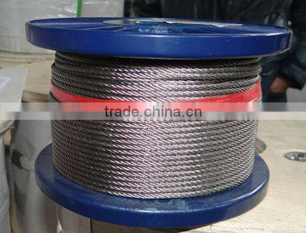 0.6-36mm 316 Galvanized Steel Wire Rope