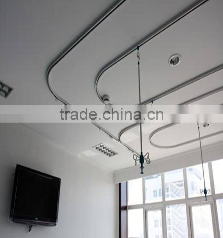OEM China factory supplier Aluminium curtain rail/aluminum track channel /rail curve curtain