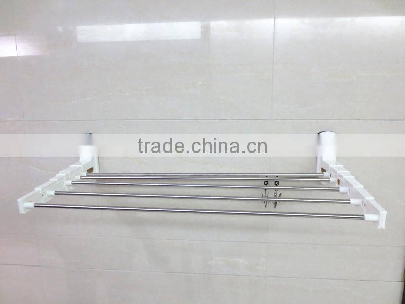 Foldable Stainless Steel Bathroom Towel Shelf Rack