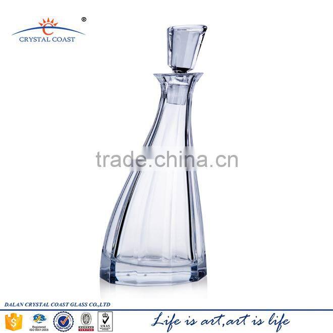 wholesale bohemia slant crystal whiskey decanter
