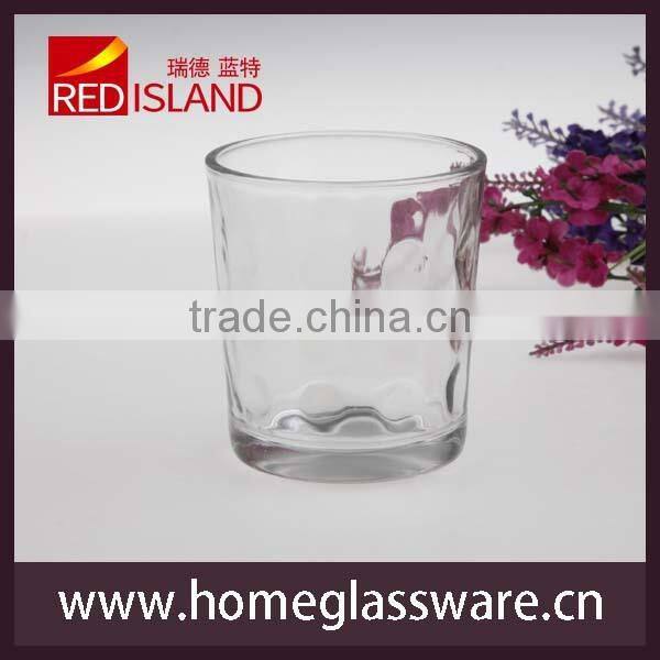 glass manufactory supply whisky glass with dot patten glass cup