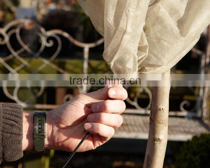 Plant Protection Cover,Winter Fleece Protective Cover, 60 x 80 cm, with draw cord, set of 4
