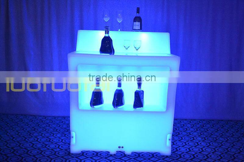 112CM High PE plastic big size LED Bar Counter,Portable Bar corner, Lighted Bar Counter LTT-BC06A