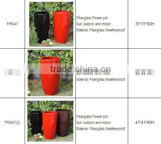 Fiberglass Garden Round Flower Planter