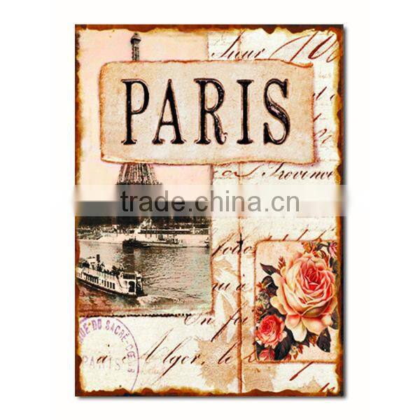 Vintage Metal Decorative Wall Plaque