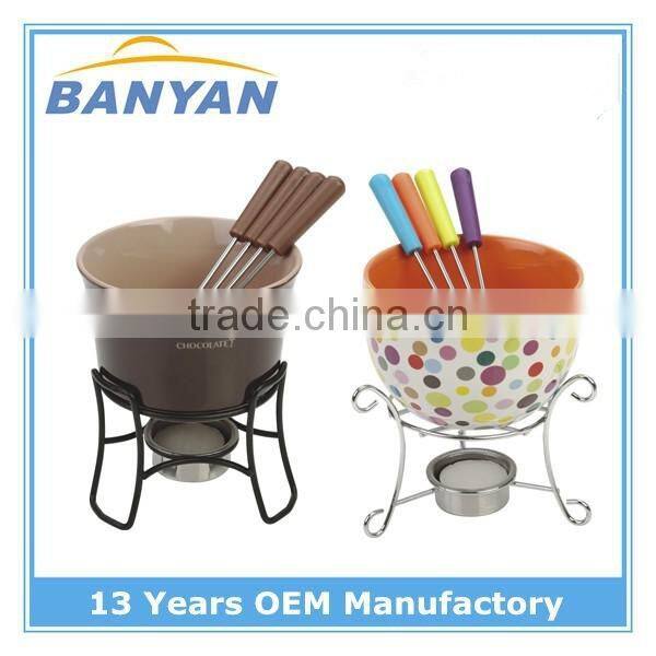 Fondue pot sets, induction fondue set, chinese fondue set