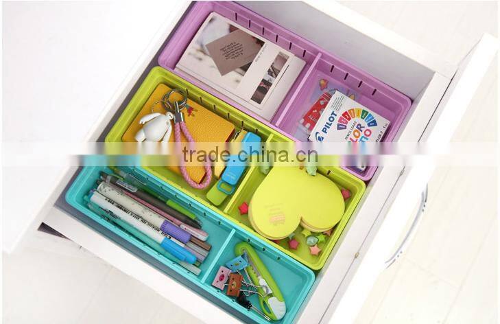 Q1128 multifunctional lovely Plastic drawer storage box