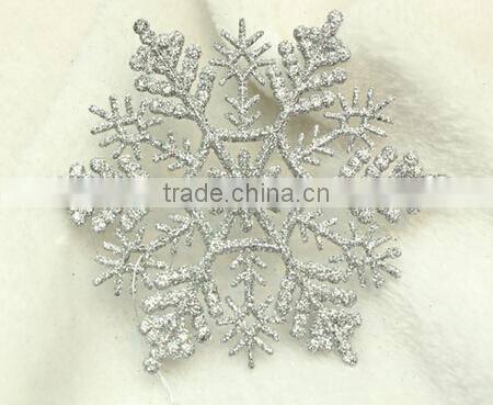 15051801 Hot Sale plastic christmas plastic glitter snowflake