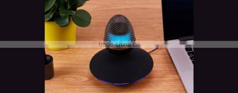 Cool Wireless Bluetooth MP3 Magnetic Suspension Speaker with Color Conversion Stereo Sound Music For USB Charging