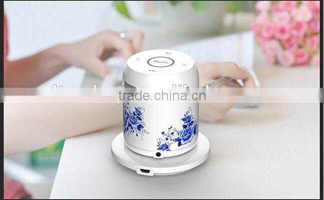 New Design Ceramics Wireless Charger Bluetooth/NFC Speaker Wireless Card Reader Bluetooth Ceramics Speaker