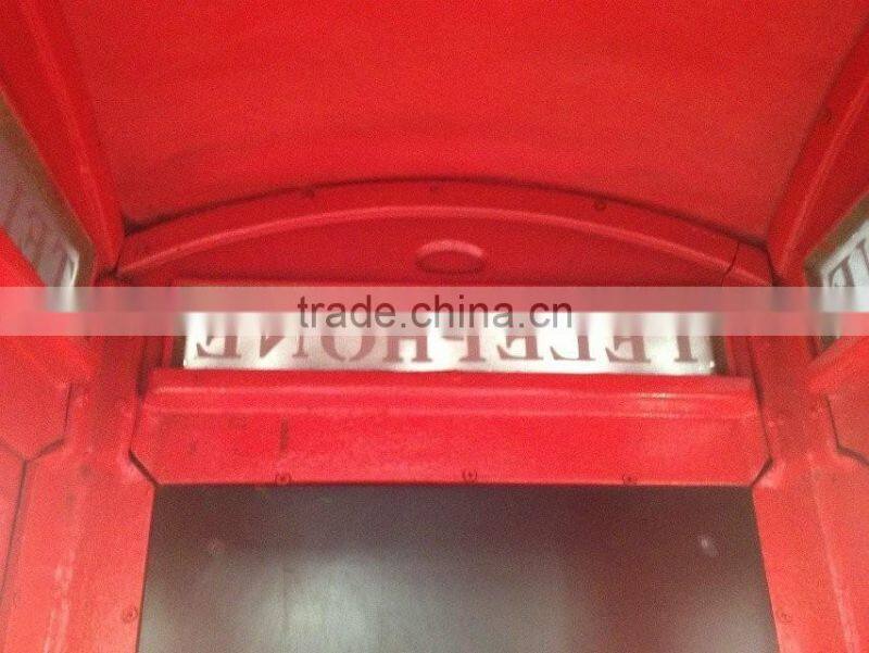 London Classical Public Steel Telephone Booth / Cast Iron Telephone Booth