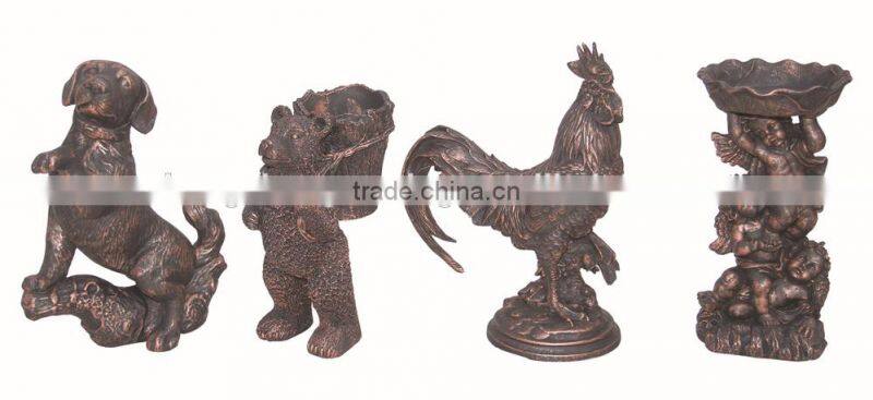 Antique animal statue garden cast iron dog statues supplier