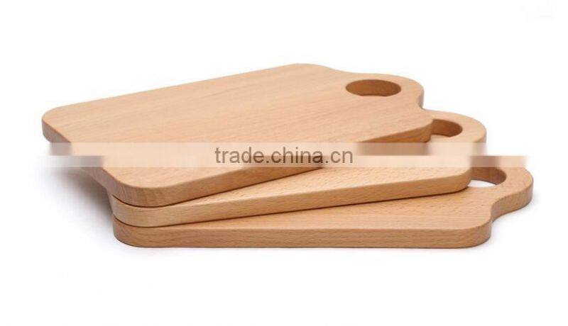 High grade Beech material wholesale shaped wood cutting board