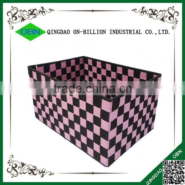 Large handmade cheap nylon woven storage box for home
