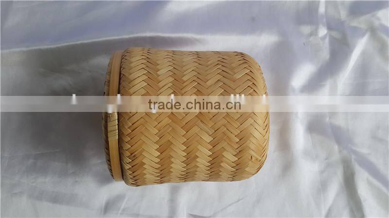 New Bamboo weave Casket with lid M in funeral product