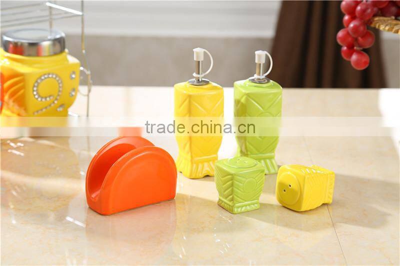 colorful kitchen ceramic canister set
