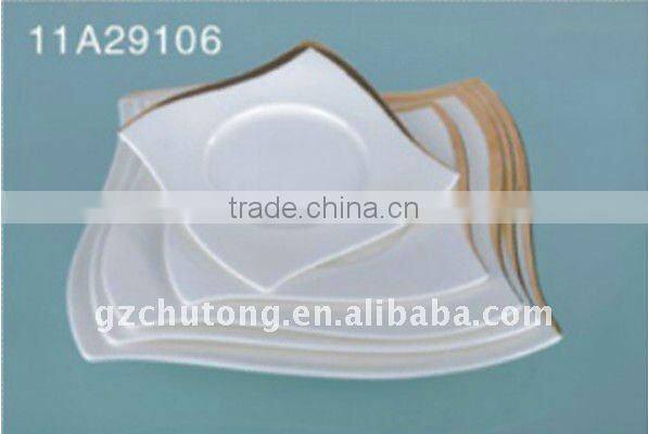 12PCS bone china flower surface ceramic dinnerware tableware set