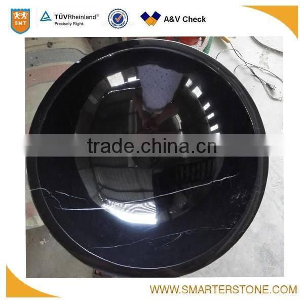 China carrara white marble bath sink with plywood package