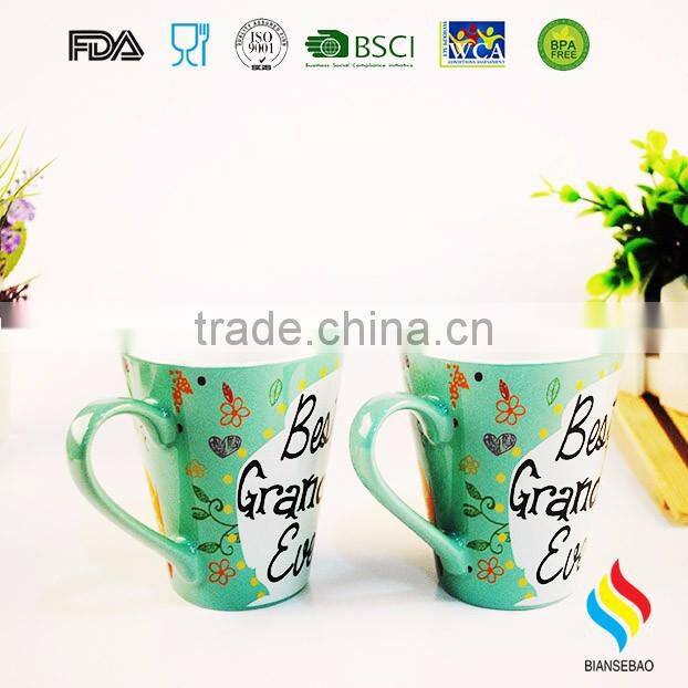 2017 New customer printting coffee ceramic mug for home & garden