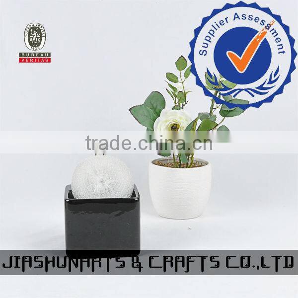 Square Sample Design Ceramic Dishwashing Soap Dispenser
