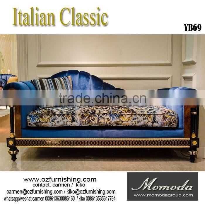 YB69 1+2+3 noble antique solid wood frame Arabian Sofa Sets