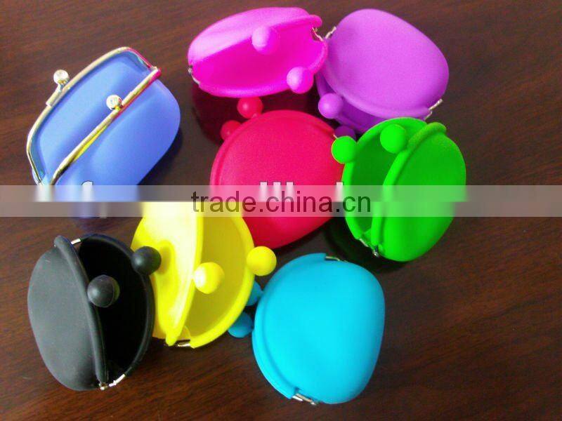 Cheap Fashion mini silicone coin purse,small coin wallet