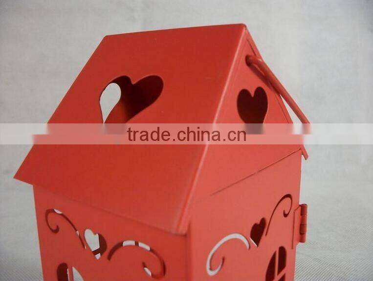 2017 RED House Vintage Style OEM Metal Lantern Candle Holders