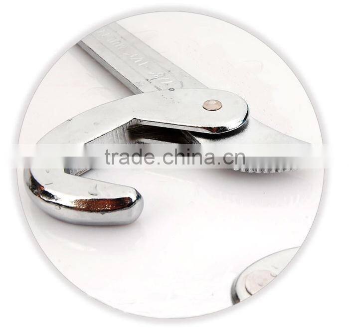 Aluminum handle straight pipe wrench