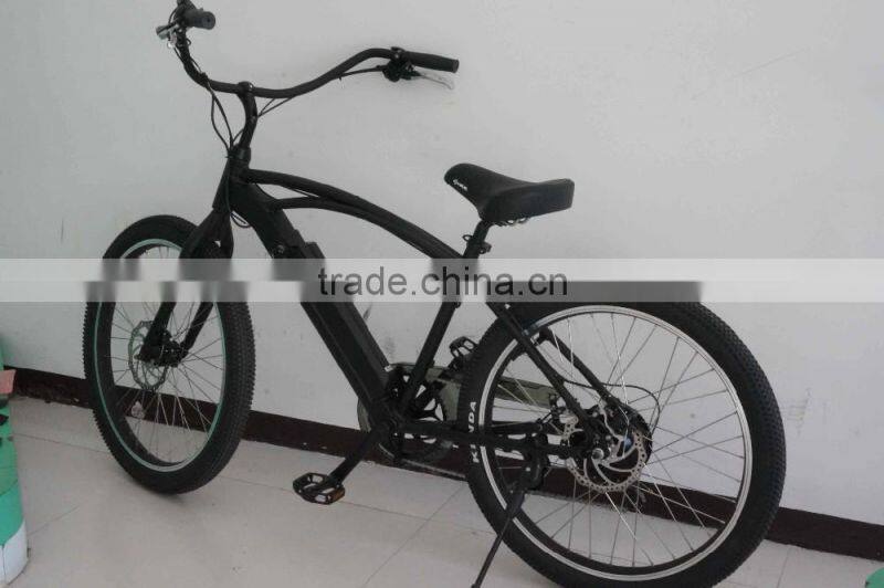 lithium battery powered electric beach bicycle beach cruiser electric bike for lady