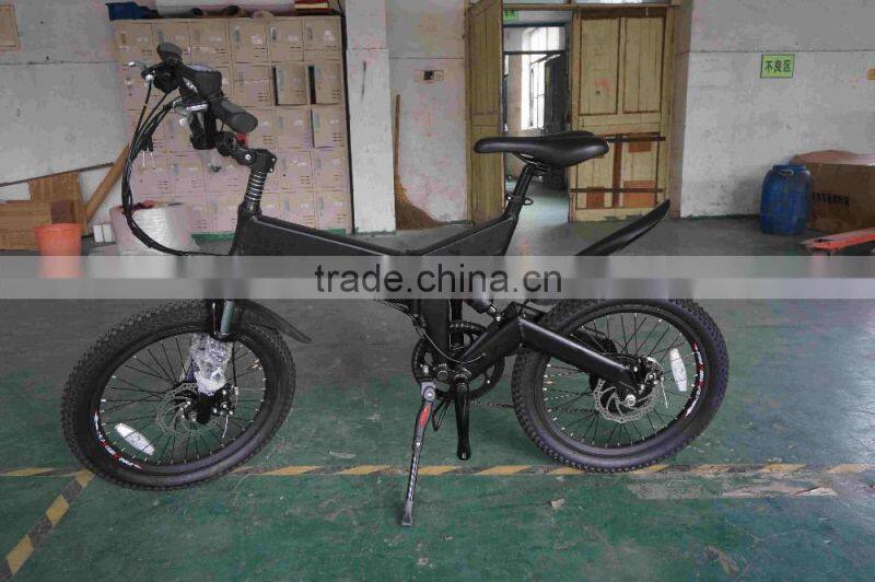 Green Power 48V 500W fat tire small folding electric bike for wholesale