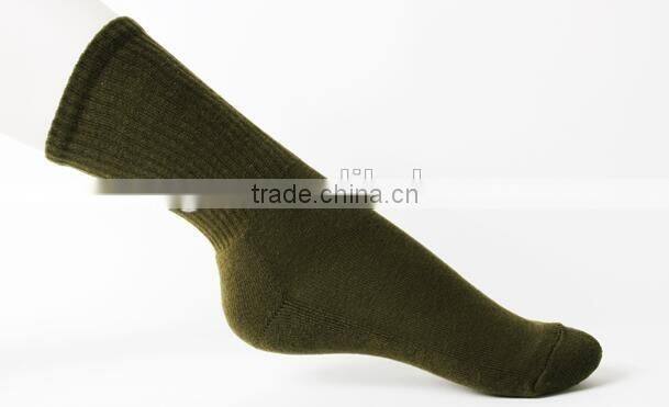 Custom knee high cushion police army military socks for men