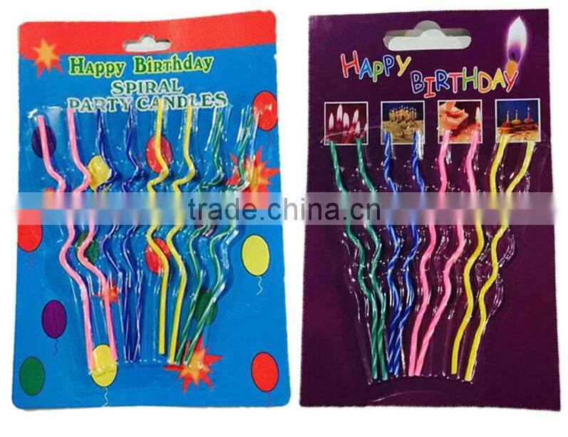 Colouring Spiral Happy Birthday Candle