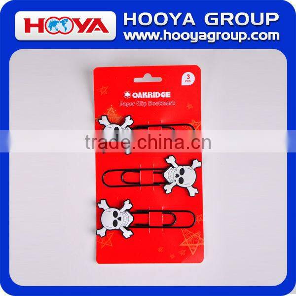 shaped fancy jumbo soft PVC promotional paper clip bookmark supplier