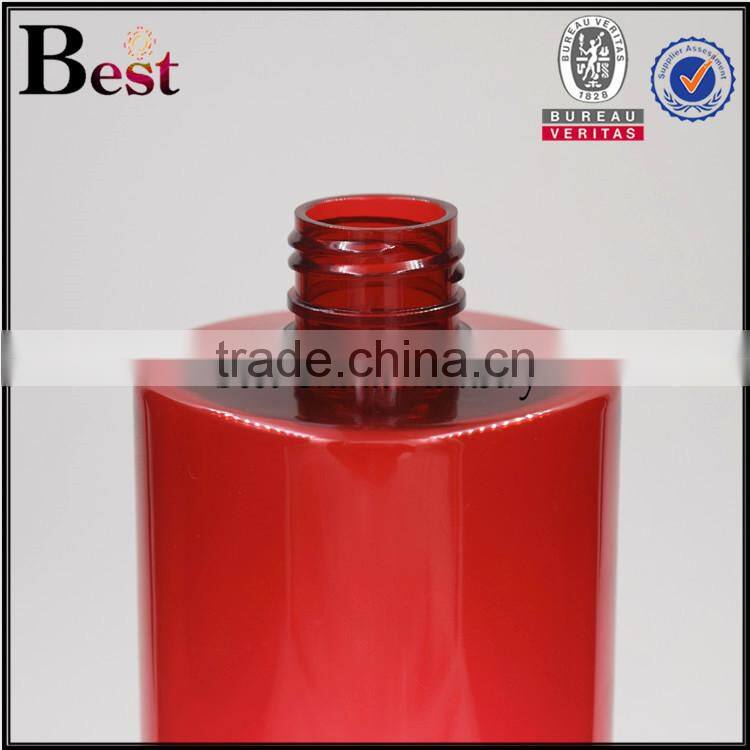 2017 China wholesaler 500ml plastic spray bottle red plastic spray bottle square shoulder plastic spray bottle with black pump