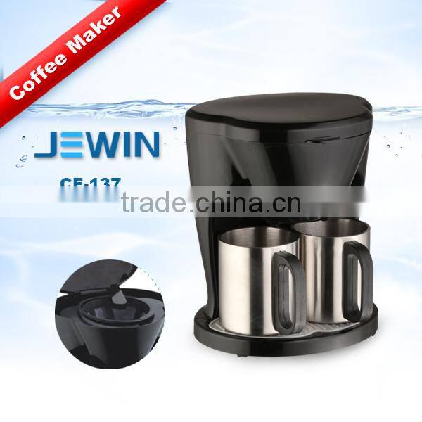 stainless steel french press coffee maker with 2 cups
