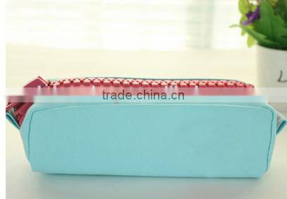 2015 Cheap pencil case with big zipper for promotion