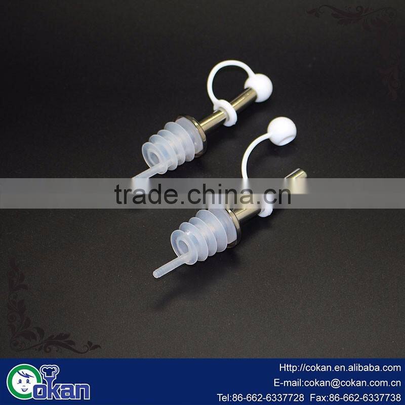 Oil Liquor Wine Free Flow Bottle Pourer Dispenser Spouts with stainless steel