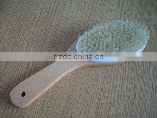 long handle wooden bath soft bristle brush