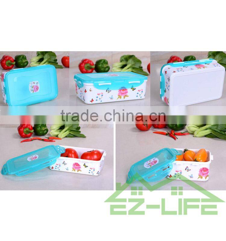 BPA free applicable to microwave oven promotion seal plastic food Freshness Preservation storage boxes