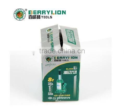 Safty packing 8T bottle type hydraulic jack for sale