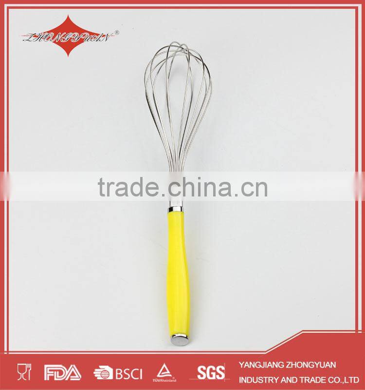 stainless steel kitchen egg whisk with ps handle