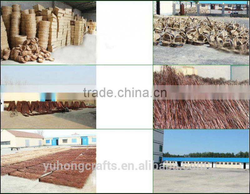 High quality white willow basket with flower cloth