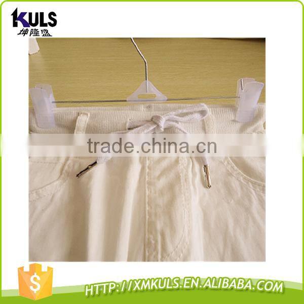 24CM Multi-functional anti-skid plastic pants clip plastic hanger for clothes