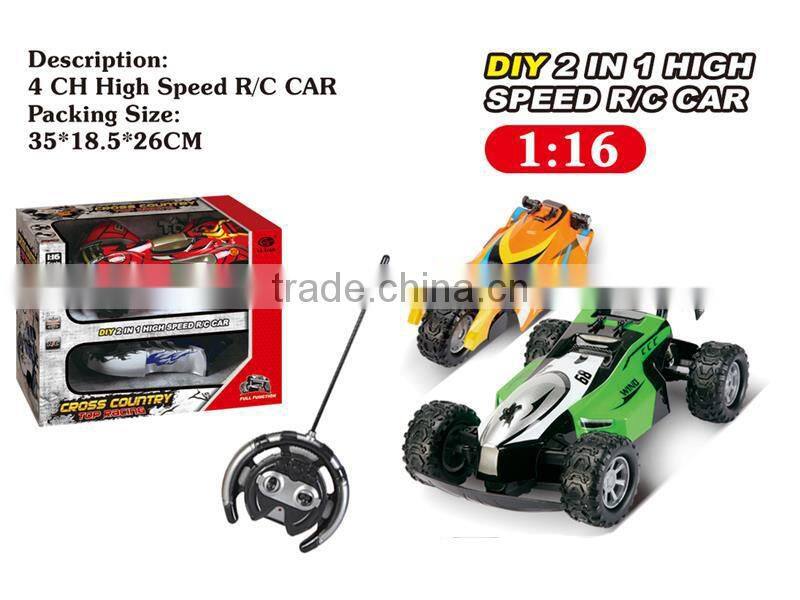 Super 4CH rc car toy small scale high speed diy rc car kit 27MHz/40MHz with EN71/ASTM/EN62115/6P